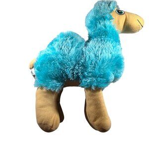 Plush Camel Blue Tan Stuffed Animal Goffa International desert
